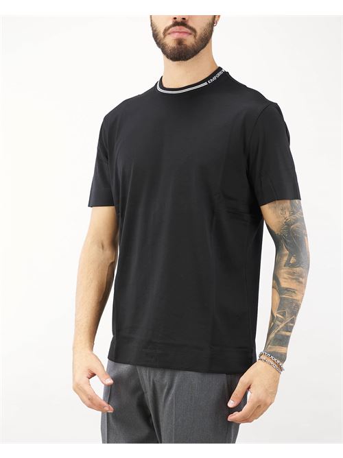 ASV lyocell blend jersey logo neck T-shirt Emporio Armani EMPORIO ARMANI | T-shirt | 6D1T951JOSZ999